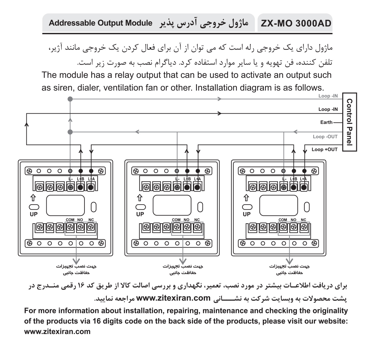 Addressable Module_دیتاشیت ZX_MI_MO_MCZ 3000 AD_1400_05_1