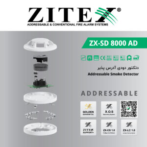 پست اینستاگرام دتکتور دودی آدرس پذیر ZX-SD 8000 AD