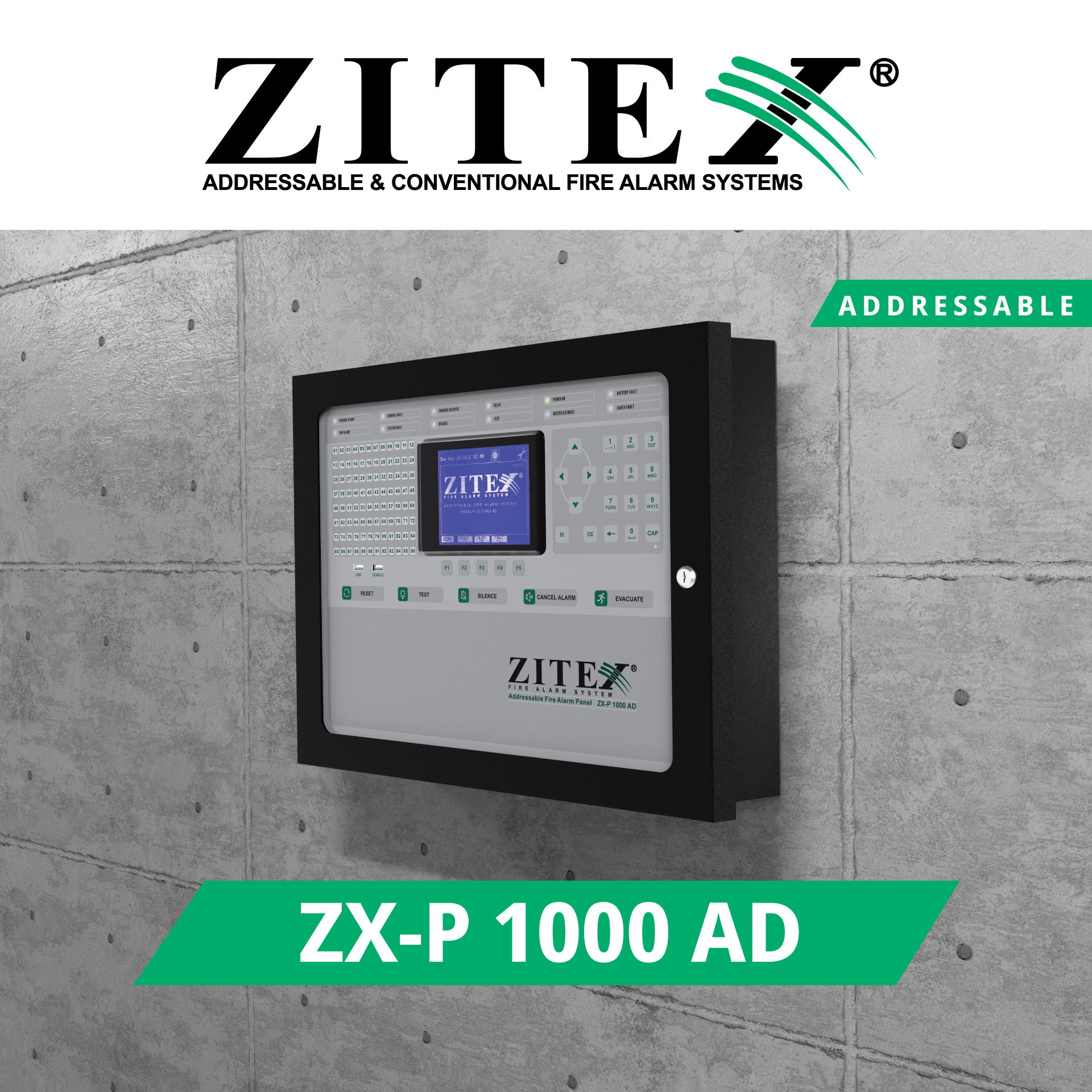 دستگاه مرکزی آدرس پذیر ZX-P1000 AD​