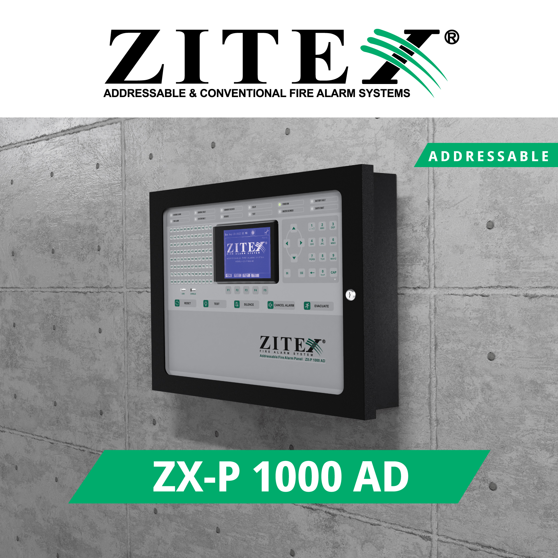 پست اینستاگرام دستگاه مرکزی آدرس پذیر ZX-P1000 AD​