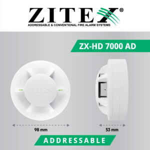 پست اینستاگرام دتکتور حرارتی آدرس پذیر ZX-HD 7000 AD