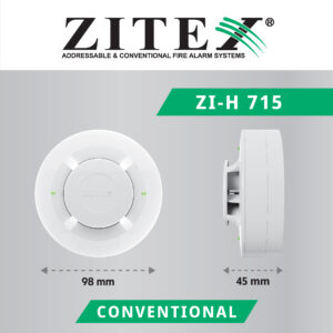 پست اینستاگرام دتکتور حرارتی دما ثابت / افزایشی کانونشنال ZI-H 715​