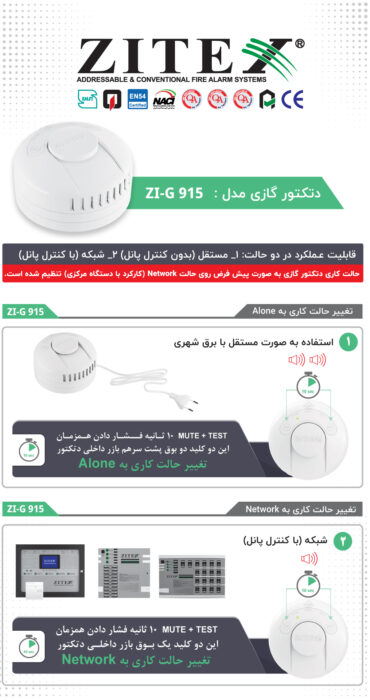 استوری اینستاگرام دتکتور گاز کانونشنال ZI-G 915​